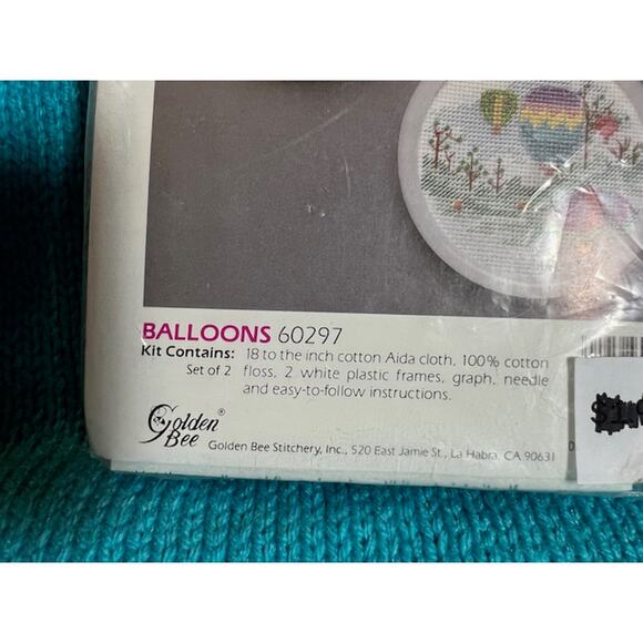 Pairs hot air ballon cross stitch kit - Picture 3 of 4